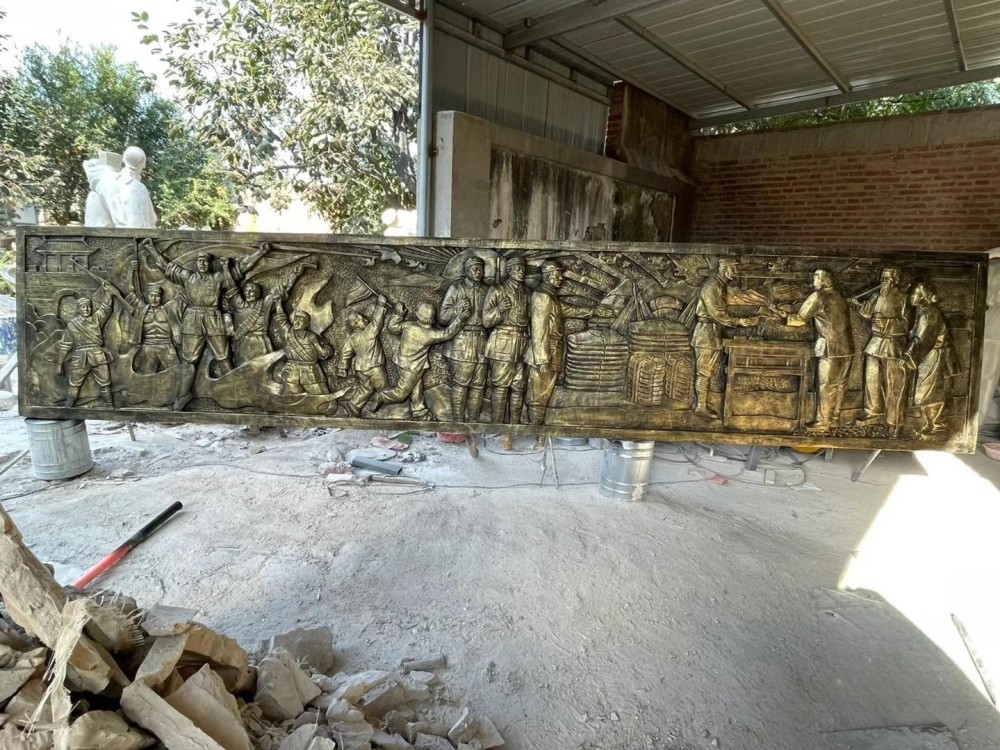 玻璃鋼仿銅浮雕